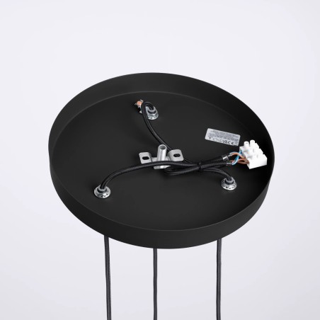 Pendant light Mido, black, 3 lights