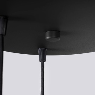 Pendant light Mido, black, 3 lights