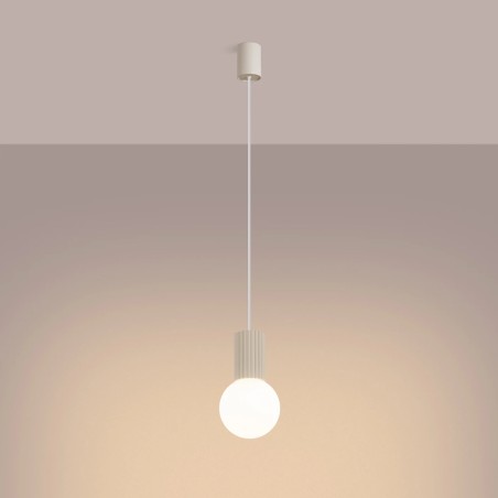Pendant light Mido, beige