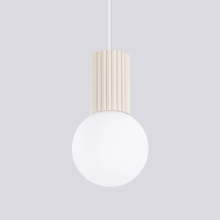 Pendant light Mido, beige