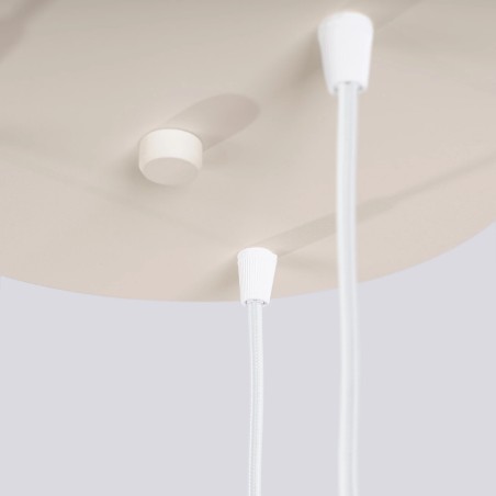 Pendant light Mido, beige, 3 lights