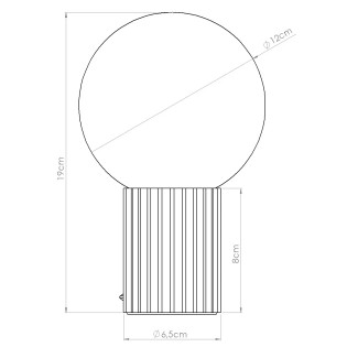 Table lamp Mido, beige
