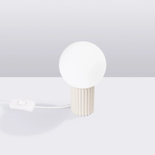 Table lamp Mido, beige