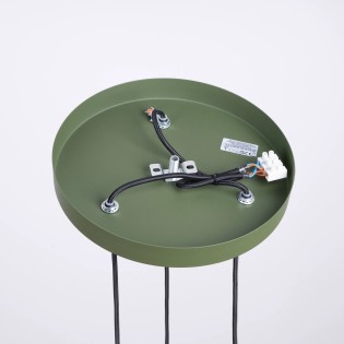 Pendant light Mido, green, 3 lights
