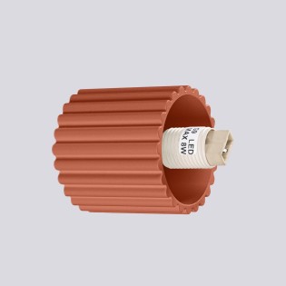 Wall light Mido, red