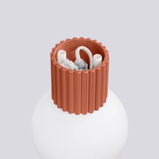 Wall light Mido, red