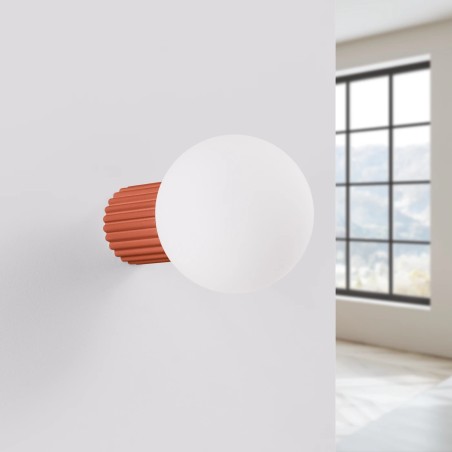 Wall light Mido, red