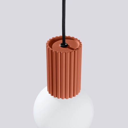 Pendant light Mido, red