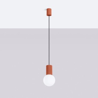Pendant light Mido, red