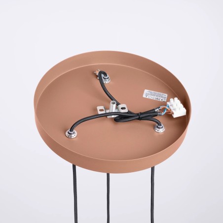 Pendant light Mido, mocha, 3 lights