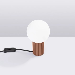 Table lamp Mido, mocha