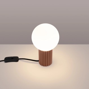 Table lamp Mido, mocha
