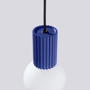 Pendant light Mido, ultramarine blue