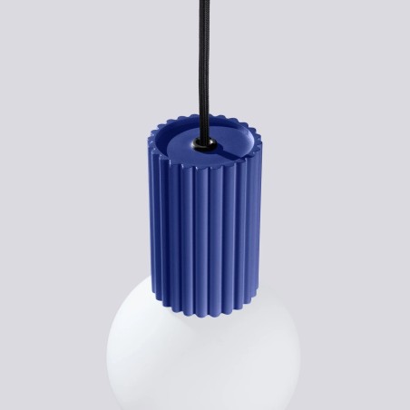 Pendant light Mido, ultramarine blue