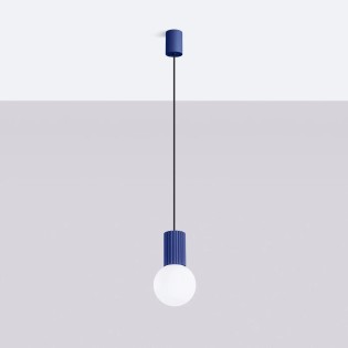 Pendant light Mido, ultramarine blue