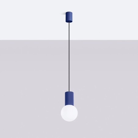 Pendant light Mido, ultramarine blue