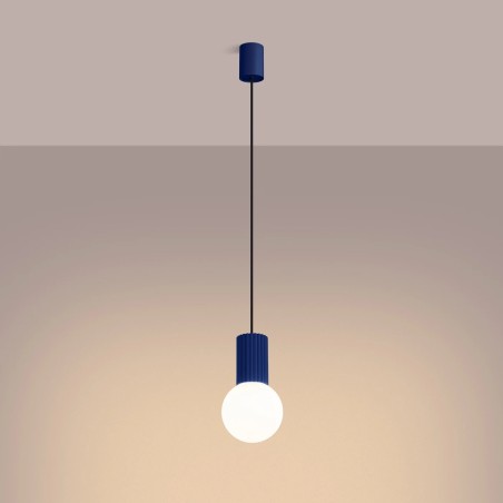 Pendant light Mido, ultramarine blue