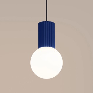 Pendant light Mido, ultramarine blue