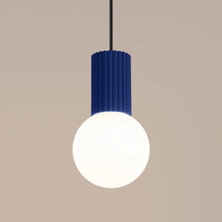 Pendant light Mido, ultramarine blue
