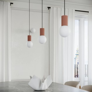 Pendant light Mido, mocha