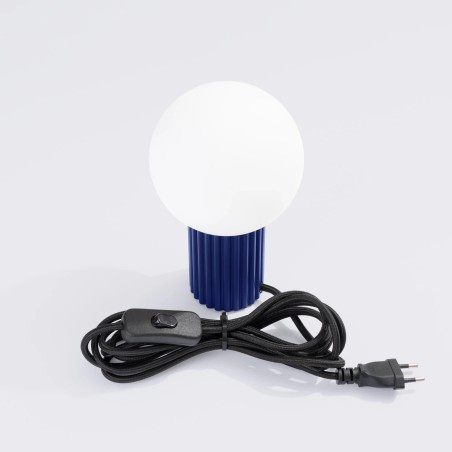 Table lamp Mido, ultramarine blue