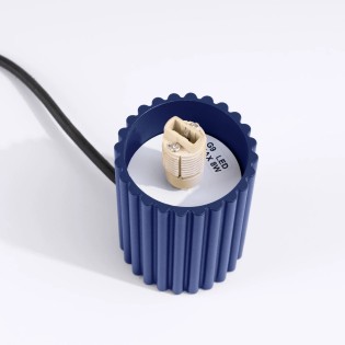 Table lamp Mido, ultramarine blue