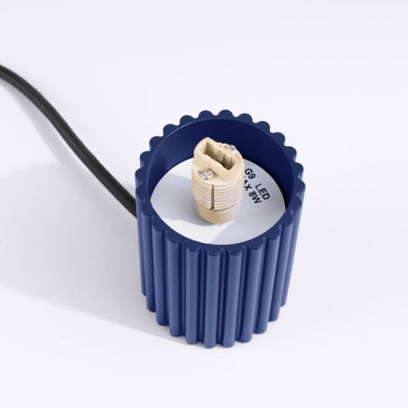 Table lamp Mido, ultramarine blue