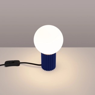 Table lamp Mido, ultramarine blue