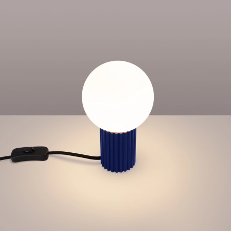 Table lamp Mido, ultramarine blue