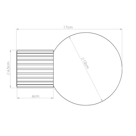 Wall light Mido, taupe finish