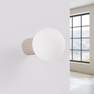 Wall light Mido, taupe finish