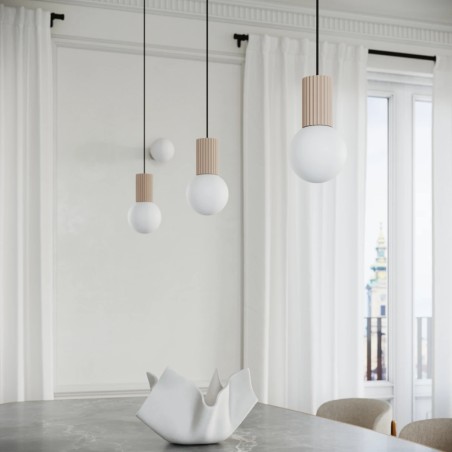 Pendant light Mido, taupe