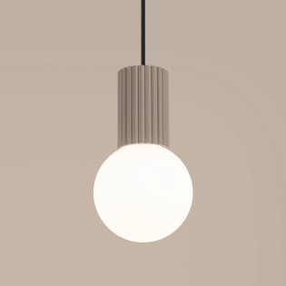 Pendant light Mido, taupe