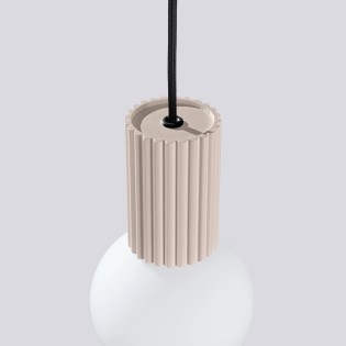Pendant light Mido, taupe