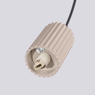 Pendant light Mido, taupe