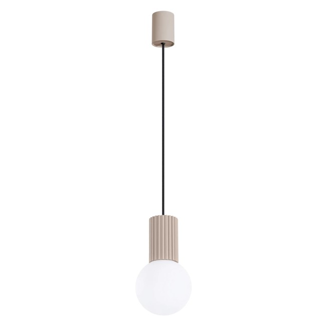 Pendant light Mido, taupe