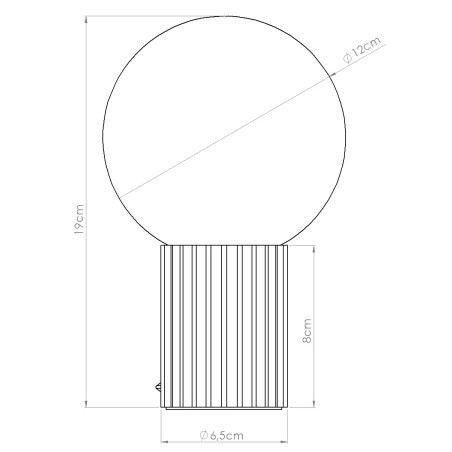 Table lamp Mido, taupe