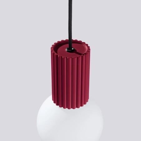 Pendant light Mido, bourgogne