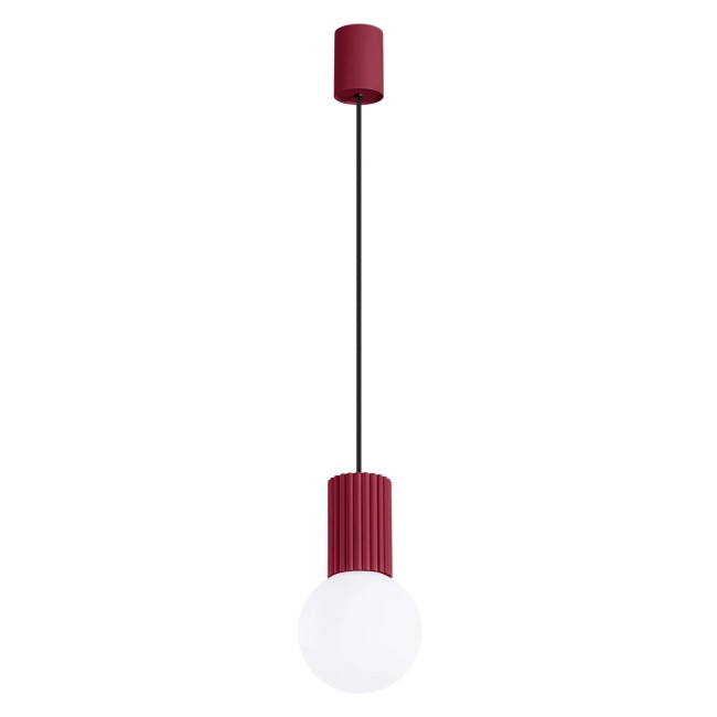 Pendant light Mido, bourgogne