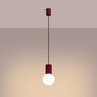 Pendant light Mido, bourgogne