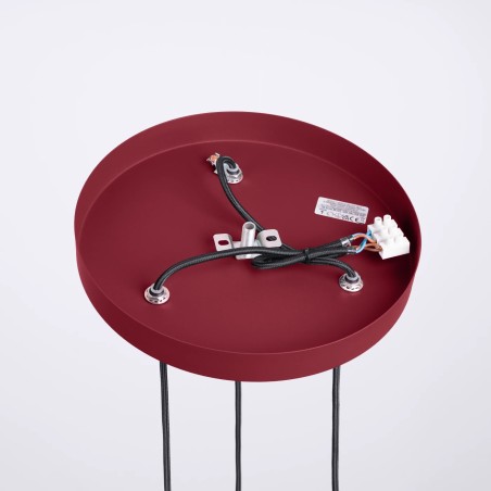 Pendant light Mido, bourgogne , 3 lights