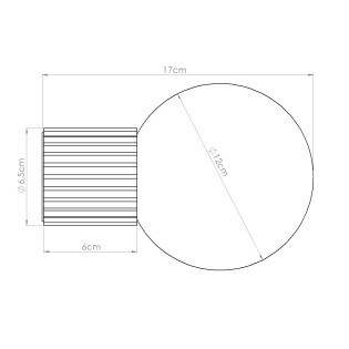 Wall light Mido, peach