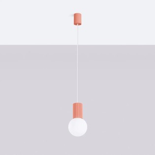 Pendant light Mido, peach