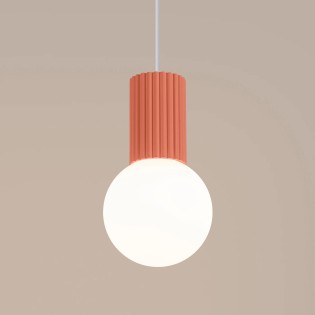 Pendant light Mido, peach