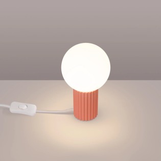 Table lamp Mido, peach