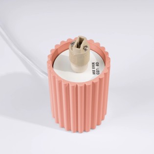 Table lamp Mido, peach