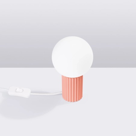 Table lamp Mido, peach
