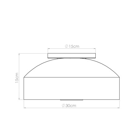 Ceiling light Usni, red
