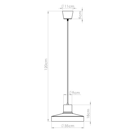 Pendant lamp Male, red