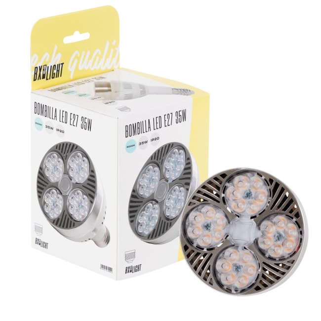 LED Bulb E27 35W 2.800Lm 6000ºK PAR30 Ventilador 40.000H
